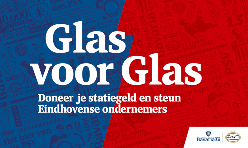 bavaria actie 'glas voor glas' voor getroffen ondernemers